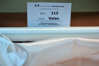 Front photo of 2.4 oz/sq yd fiberglass cloth style 113 from thayercraft.com