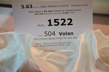 1522 4 ounce fiberglass cloth loose with id sheet