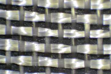 Plain Weave 1522 3.63 oz fiberglass cloth microscopic view Thayercraft