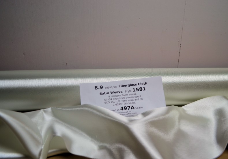 1581 loose roll 9 oz satin weave 1581
