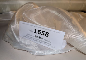 1.6 oz SCRIM Fiberglass loose 1.6 oz SCRIM Fiberglass loose