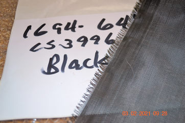 1694 black fiberglass cloth from Thayercraft Inc