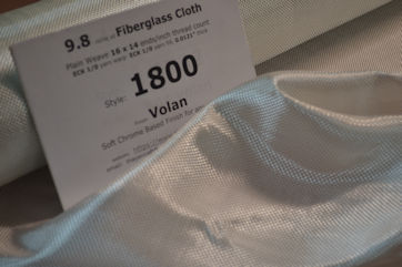 Photo 5 style 1800 9.8 oz/sq yd fiberglass cloth loose with id sheet