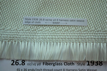 Style 1938 fiberglass cloth edge from Thayercraft Inc Style 1938 fiberglass cloth edge from Thayercraft Inc