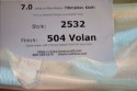 Style 2532, 7 oz/sq yd fiberglass cloth on table loose with id sheet