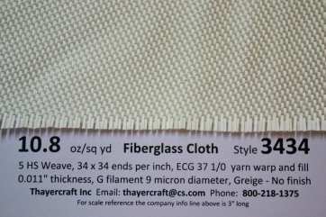 Style 3434 close up with data 5 harness satin weave fiberglass cloth Style 3434 close up with data 5 harness satin weave fiberglass cloth