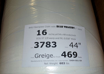 16 oz/sq yd 8 harness satin weave style 3783 Satin weave fiberglass cloth with no finish