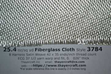 3784 Construction Data Close up photo of 25.4 osy 8hs style 3784