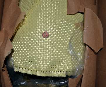 Style 5733 17 oz/sq yd Kevlar from Thayercraft 17 oz/sq yd style 5733 Kevlar in box from Thayercraft