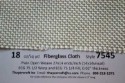 Style 7545 18 oz/sq yd tooling cloth construction data close up 