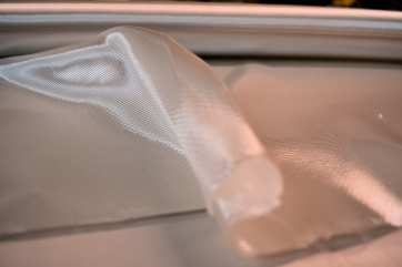 Style 7721 6 oz uni fiberglass cloth from Thayercraft 7721 loose on table