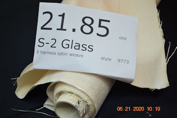 9773 loose roll open end 21.85 osy S-2 Glass from Thayercraft 9773 loose roll open end 21.85 osy S-2 Glass from Thayercraft