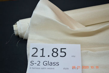 9773 loose with label 2 - 21.85 osy S-2 glass from Thayercraft