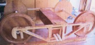 RR Caboose replica wheel kit assy covered with fiberglass cloth