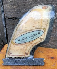 Doc Waddel's Balsa fin using fiberglass from Thayercraft