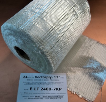 E-LT 2400-7KP 12 inch wide Vectorply stitched fiberglass E-LT 2400-7KP 12 inch wide Vectorply stitched fiberglass full size photo