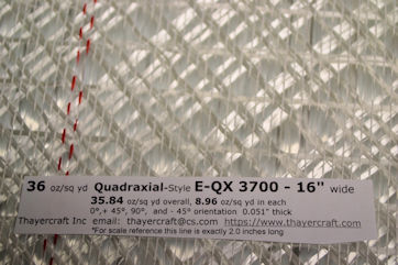VECTORPLY ® E-QX 3700 close up 1 36 oz quadraxial stitched fiberglass close up