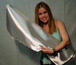 8.95 oz Style 7781 Volan finish fiberglass cloth from Thayercraft photo of fiberglass cloth satin weave 7781